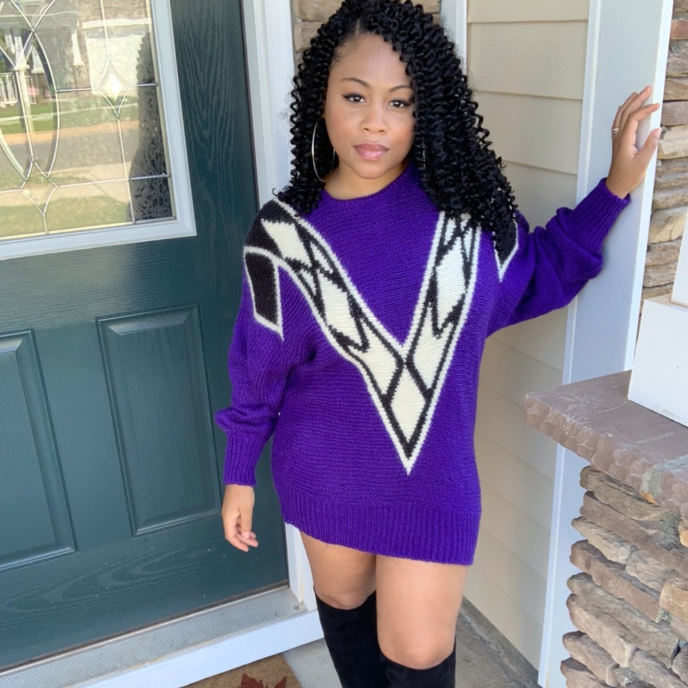 Purple Vintage Sweater